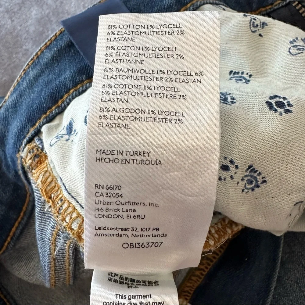 Pilcro Anthropologie Bootcut High Rise Blue Flared Jeans Size 28 - Picture 10 of 13